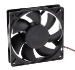 Sunon PMD Series Axial Fan, 24 V dc, DC Operation, 255m³/h, 11.8W, 490mA Max, 120 x 120 x 25mm